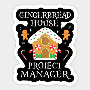 Gingerbread House Project manager Decorating Baking Xmas Sticker